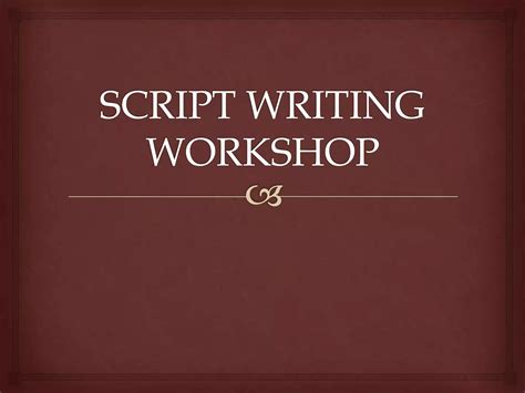 Image result for Introduction to Script Writing PPT