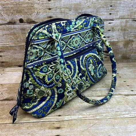 Vera Bradley Retired Pattern Rhythm And Blues Shoulder Bag Purse 2011 ...