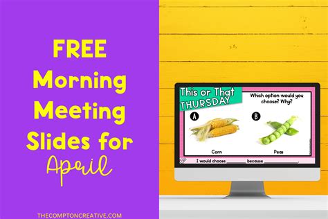 Free Morning Meeting Question of the Day Slides for September - The ...
