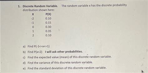 How to Find Discrete Random Variable 的图像结果