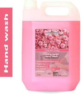 javiro Handwash Liquid Refill Can, Refreshing Rose Antibacterial germ ...