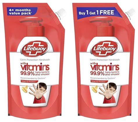 Lifebuoy Total 10 Protect Natural Germ Protection Handwash Refill Pack ...