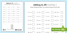 Counting Numbers to 10 Worksheet | 1-10 Printable