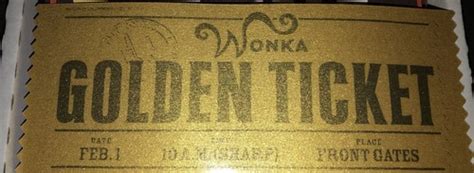 Buy Willy Wonka Golden Ticket Laminated Charlie And The Chocolate ...