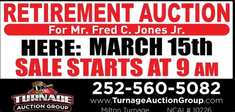 Retirement Auction for Mr Fred C Jones Jr , 511 South John Street ...