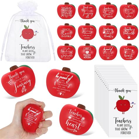 Syhood Teacher Appreciation Gift for Teachers Fruit Stress Balls with ...