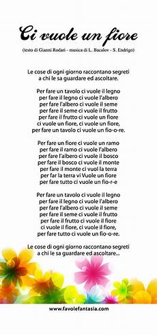 ci vuole un fiore lyrics ci vuole un fiore canzone parole in rima filastrocche ci vuole un fiore lyrics ci vuole un fiore canzone parole in rima filastrocche