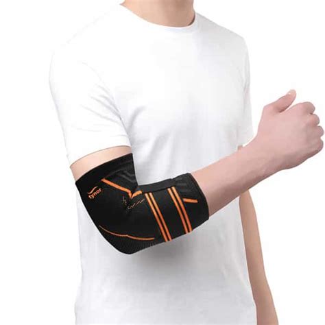 Buy TYNOR ELBOW SUPPORT AIR PRO BLACK & ORANGE LARGE 1 UNIT Online ...