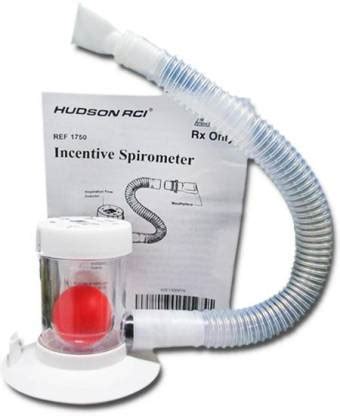 Hudson Incentive Spirometer / Respirometer Single ball Breathing ...