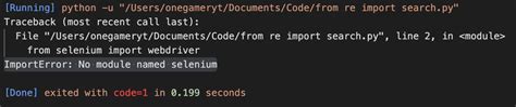 Image result for ImportError No Module Named 'Selenium