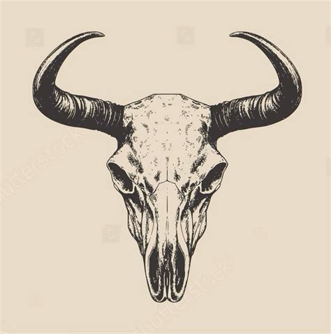 Bull Skull Tattoo