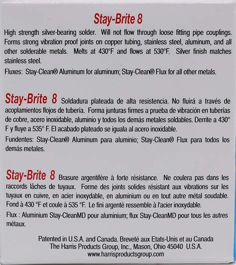 Buy Stay-brite 8 18 1 Solder Alloy and Flux at Ubuy Australia