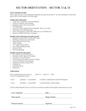Fillable Online aps anl SSM Sector Orientation Form - aps anl Fax Email ...