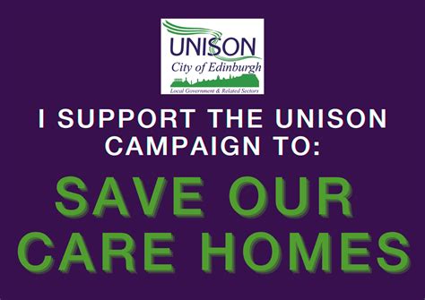 UNISON lobby to save our care homes - UNISON City of Edinburgh