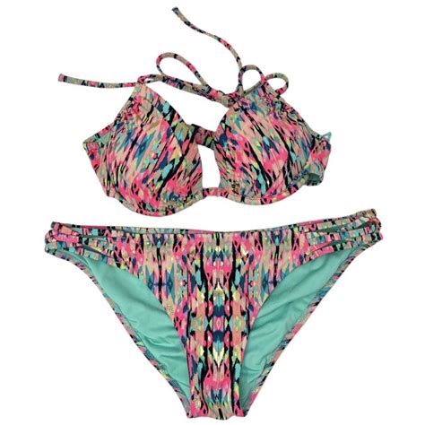 Shade & Shore 2 Piece Bikini Set Swimsuit 34B Top... - Depop