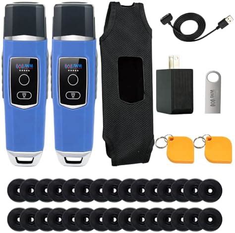 2pcs Guard Tour Patrol Reader with Flashlight, 125kHz RFID Guard Patrol ...