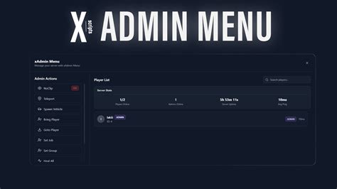 Admin Menu Fivem Script 的图像结果