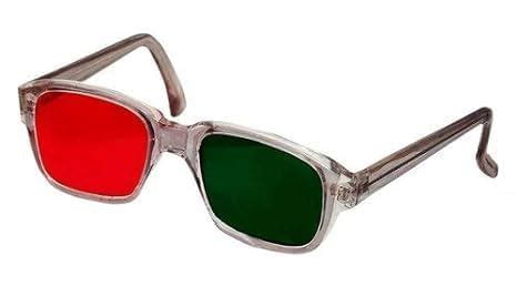 Matronix Diplopia Goggle | Red & Green | Plastic Frame for Vision ...
