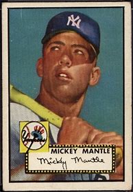1952 mickey mantle rookie card for sale
