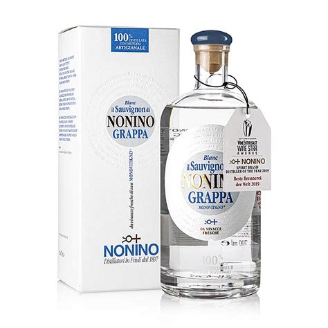 Nonino Grappa Monovitigno Il Sauvignon Blanc with GP, 41% vol., 700ml ...