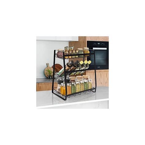 Buy Countertop Organizer, Spice Rack 3-Tier Kitchen Metal Rack for ...