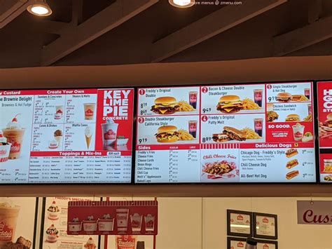 Online Menu of Freddy's Frozen Custard & Steakburgers Restaurant ...