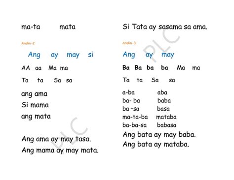 Image result for Tutorial Magbasa English-Tagalog