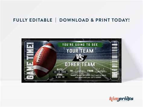 Football Ticket Gift Ideas at Vernon Virgil blog