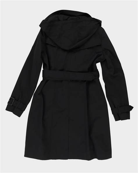 London Fog Black Mac Coat - M – Rokit