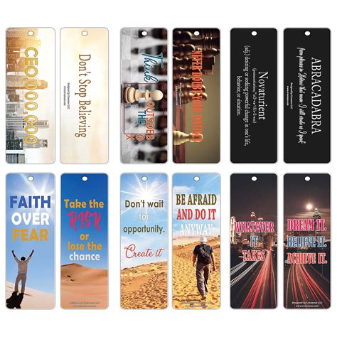 Creanoso Inspiring Inspirational Bookmarks for Entrepreneurs (30-Pack ...