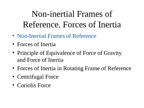 Image result for Non-Inertial Reference Frame Forces