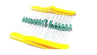 DEPOKE 50 Pcs 100 Ohm Carbon Film Resistor CFR 1/4 W Resistance 0.25 ...