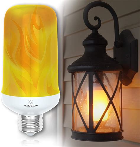 LED Flickering Flame Light Bulbs: E26 Standard Base Flame Bulb - Upside ...