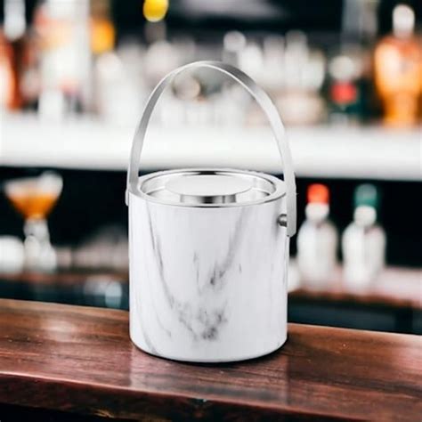 Buy FnS Stainless Steel Ice Bucket (Marble)