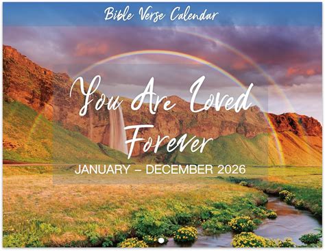 2026 Wall Calendar - 2026 Bible Verse Calendar, Jan. 2026 - Dec. 2026 ...