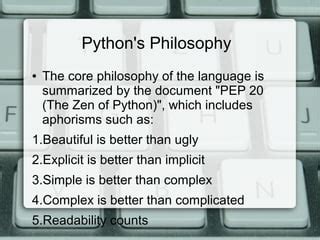 Image result for Philosophy of Python