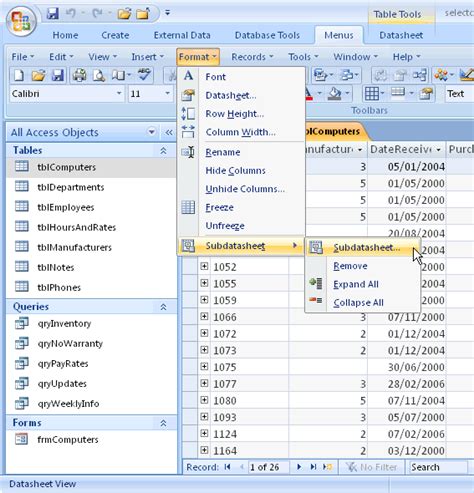 MS Access 2007: Update Query that updates values in one table with ...