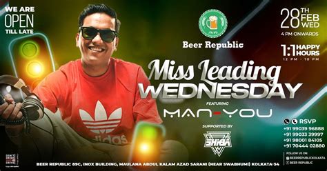 MISSLEADING WEDNESDAY FT MAN-YOU, Beer Republic, Kolkata, 28 February ...