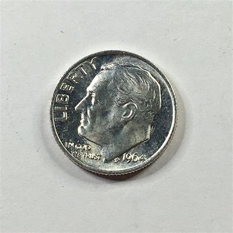 1964 Silver Roosevelt Dime*High Grade with Original Luster | Property Room