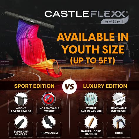 CastleFlexx Sport | Adult Black/Red, X-Large | Mobility and Full Body Strengthening Device ...