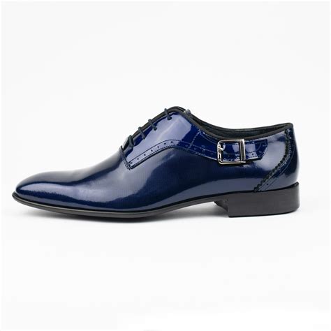 KIDS NAVY BLUE DRESS SHOE - Stanlion