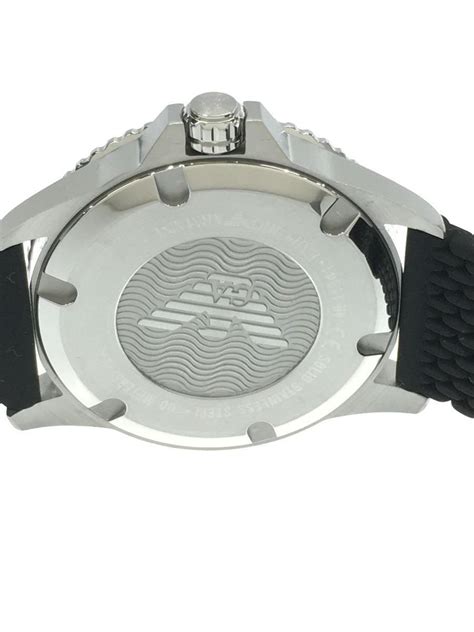 EMPORIO ARMANI(エンポリオアルマーニ) / クォーツ腕時計/アナログ/ラバー/BLK/BLK/AR-11341 | 中古品の販売 ...