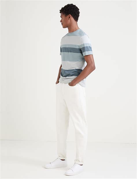 Buy Cotton Striped T-Shirt at Marks & Spencer