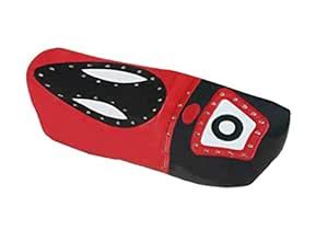 AUTONEST Eye Leatherette Bike Seat Cover Red & Black for Hero HF Deluxe ...