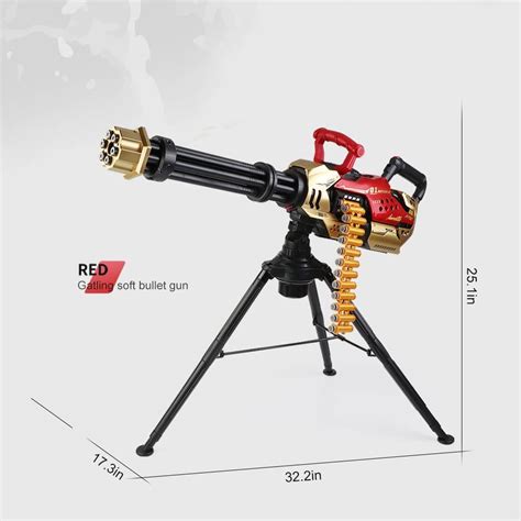 Buy Electronic Gatling Revolving Toy Gun, Shoting Toy Rapid Toy Machine ...