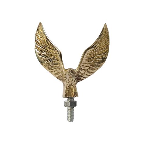 CAPE SHOPPERS Golden Eagle Small Brass Emblem for Car and Bike : Amazon ...