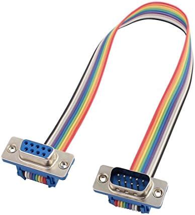 Generic RS232 DB9 9P Male to Female Head Serial Port w Jumper Wire 26cm ...