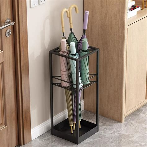 Iron Umbrella Storage Rack Hollow Umbrellas Racks ... – Vicedeal