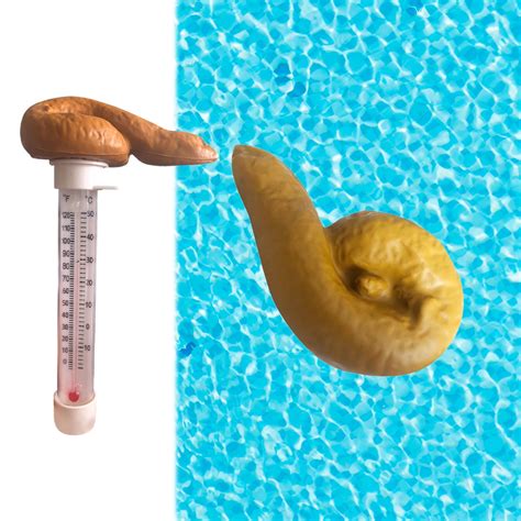 CheAAlet Floating Poop thermometer for Pools & Hot Tubs, Funny Toilet ...