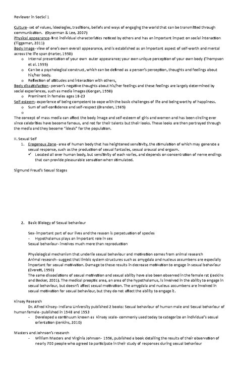 Reviewer in Soc Sci 1 - Lecture notes 4 - Reviewer in SocSci 1 Culture ...